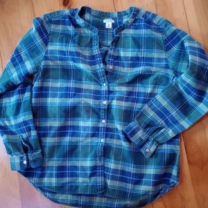 LL Bean women's flannel shirt